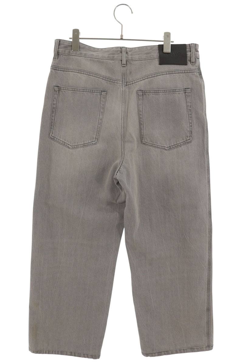 LOEWE Anagram Embroidered Baggy Denim Jeans Size 48