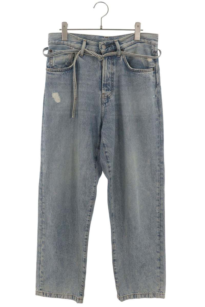 ACNE STUDIOS 1991 Toj Distressed Straight Light Blue Jeans Size 27