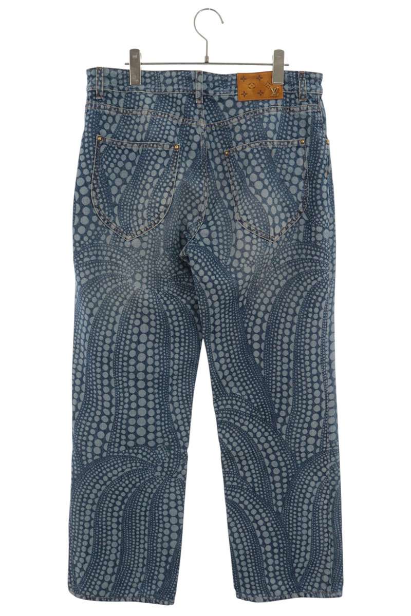 LOUISVUITTON 23AW Kusama Dot Wide Jeans Size 30