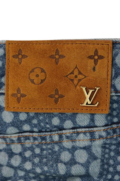LOUISVUITTON 23AW Kusama Dot Wide Jeans Size 30