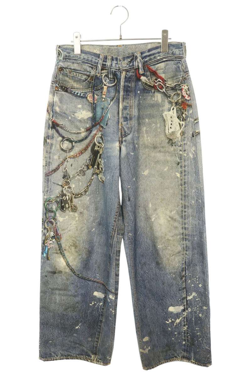ACNE STUDIOS 1981M Trompe L'oeil Print Jeans Size 44