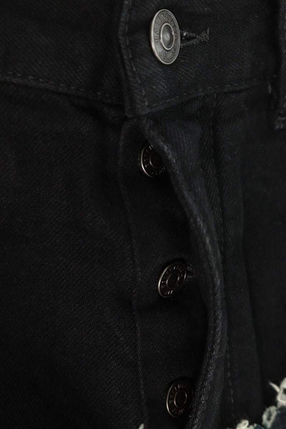 BALENCIAGA Cut-Up Damaged Baggy Indigo Denim Size M