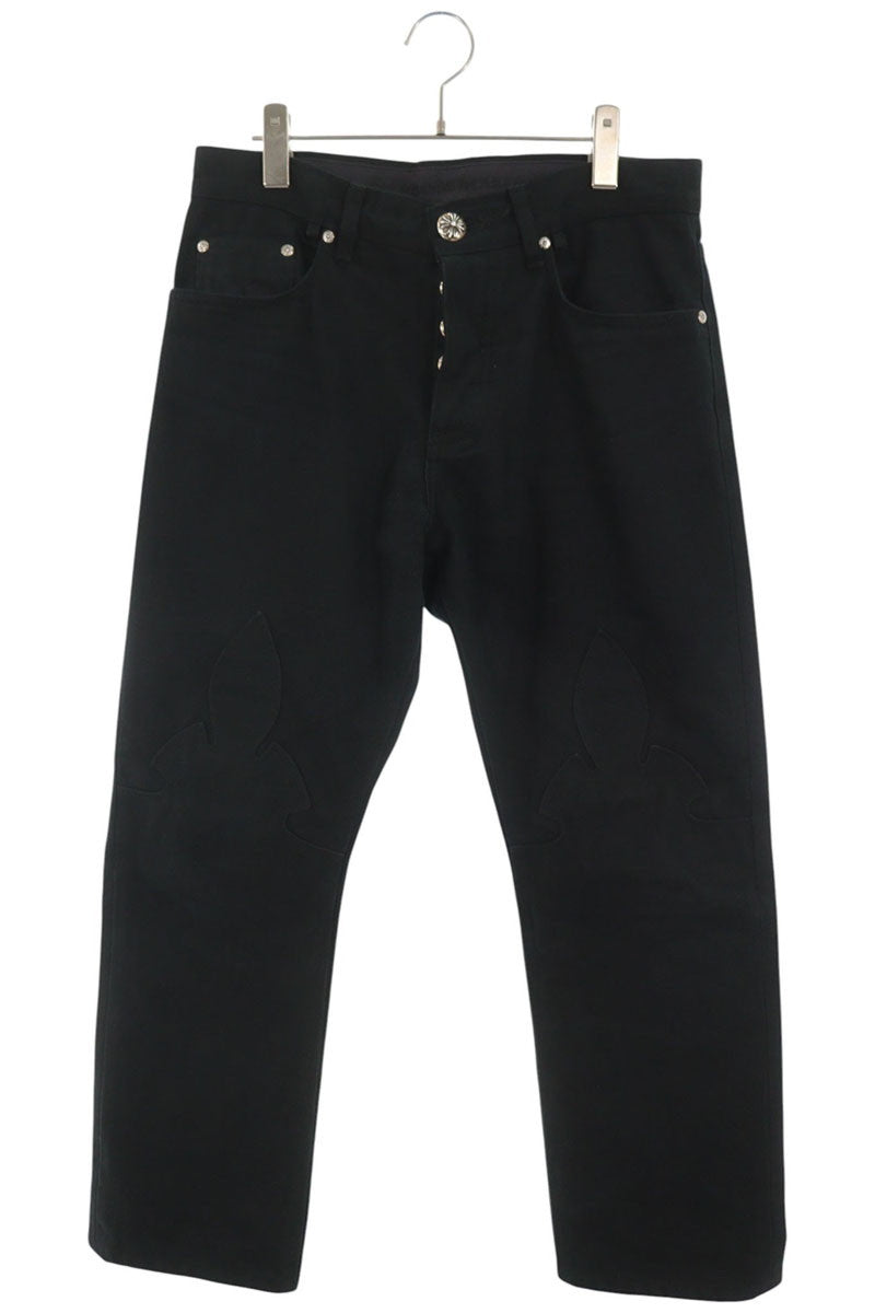 Chrome Hearts JEAN SL FLEURKNEE Stitch Denim Jeans Size 32