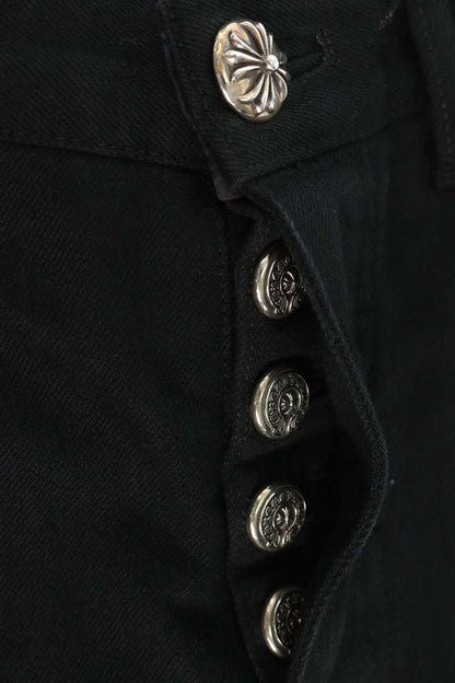 Chrome Hearts JEAN SL FLEURKNEE Stitch Denim Jeans Size 32