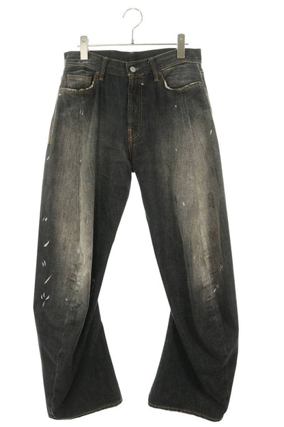 ACNE STUDIOS 2006M Black Trafalgar Paint Jeans Size 28