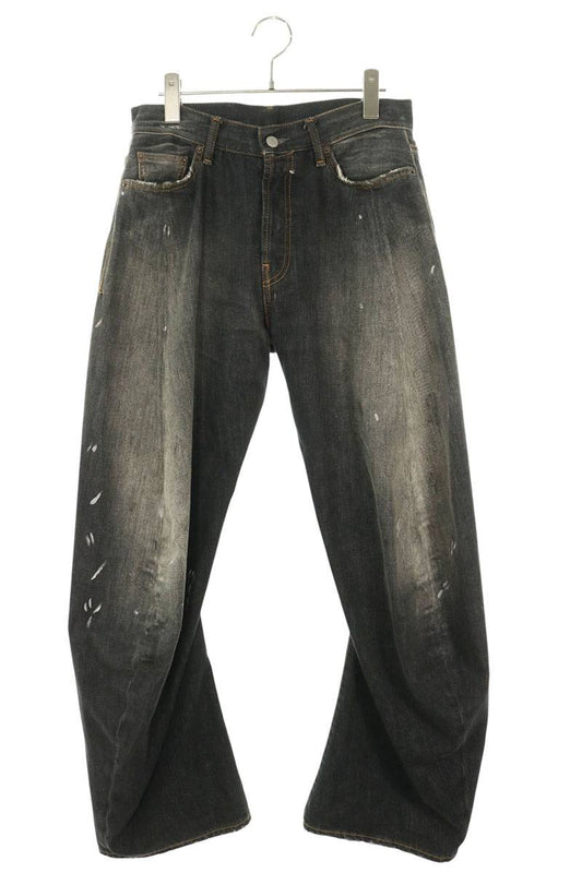 ACNE STUDIOS 2006M Black Trafalgar Paint Jeans Size 28