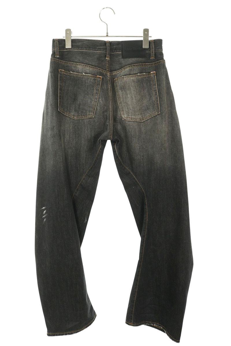 ACNE STUDIOS 2006M Black Trafalgar Paint Jeans Size 28