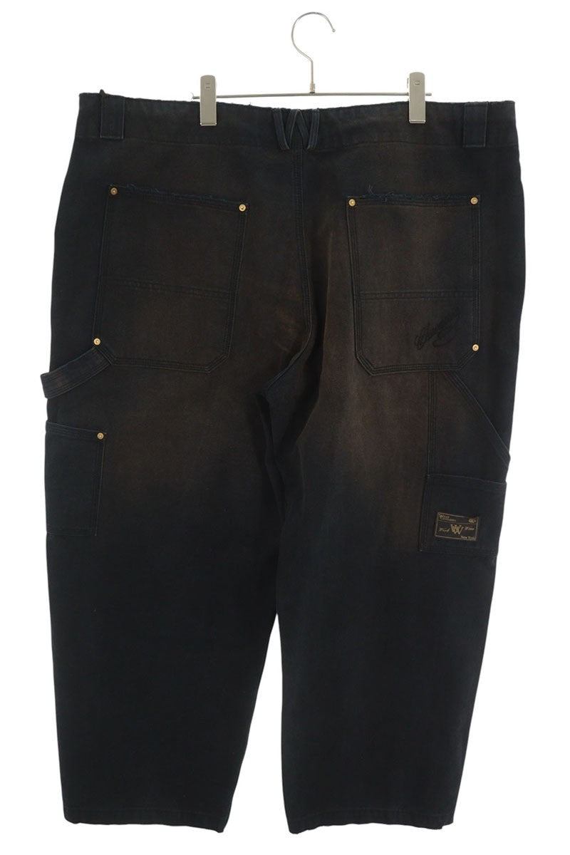 WILLY CHAVARRIA Black Wide Carpenter Denim Jeans Size M