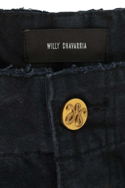 WILLY CHAVARRIA Black Wide Carpenter Denim Jeans Size M
