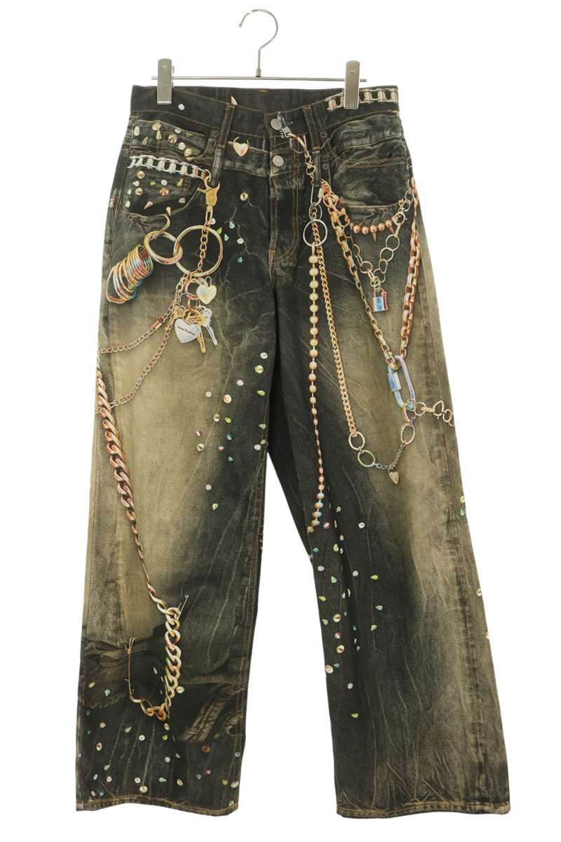 ACNE STUDIOS 1981 Trompe L'oeil Biker Jeans Size XS