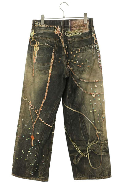 ACNE STUDIOS 1981 Trompe L'oeil Biker Jeans Size XS