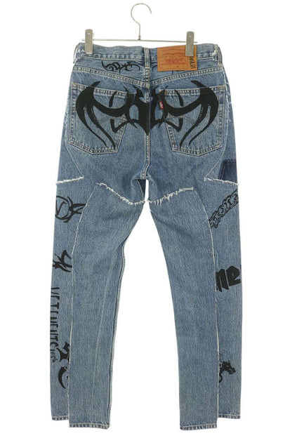 LEVI'S 18AW x VETEMENTS Tribal Sticker Jeans Size S