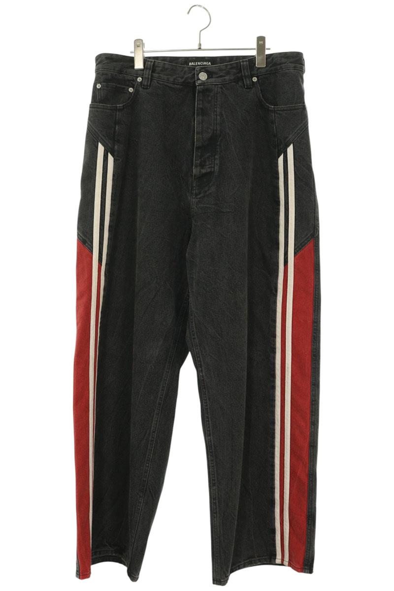 BALENCIAGA Sideline Track Denim Jeans Multi Size M
