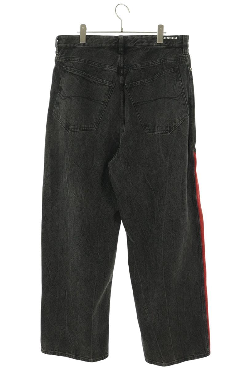 BALENCIAGA Sideline Track Denim Jeans Multi Size M