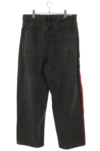 BALENCIAGA Sideline Track Denim Jeans Multi Size M