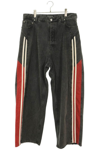 BALENCIAGA Side Line Track Denim Jeans Size M