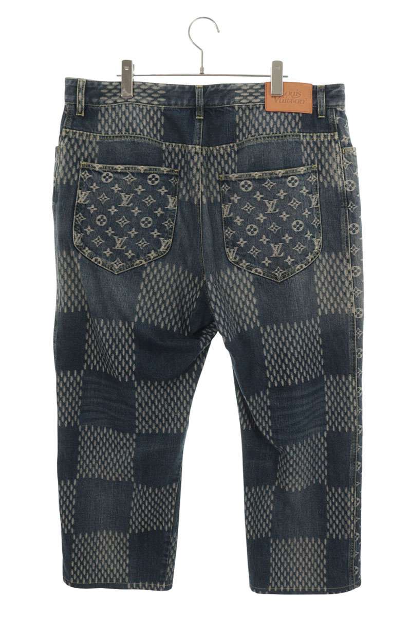 LOUISVUITTON 20AW Giant Damier Blue Denim Size 36