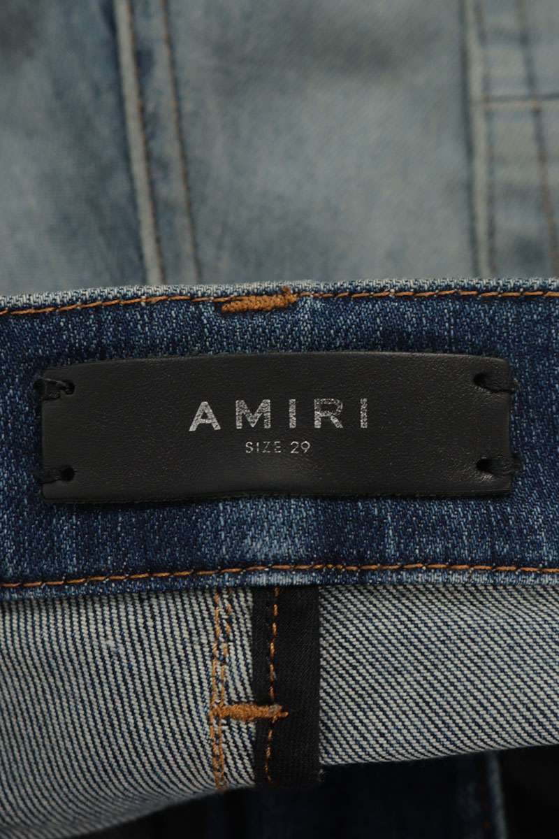 AMIRI Accordion Distressed Skinny Denim Jeans Size 29
