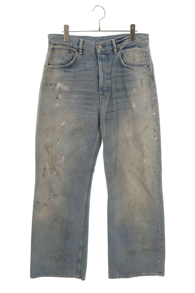 ACNE STUDIOS Trafalgar Painted Wide Leg Denim Size 31
