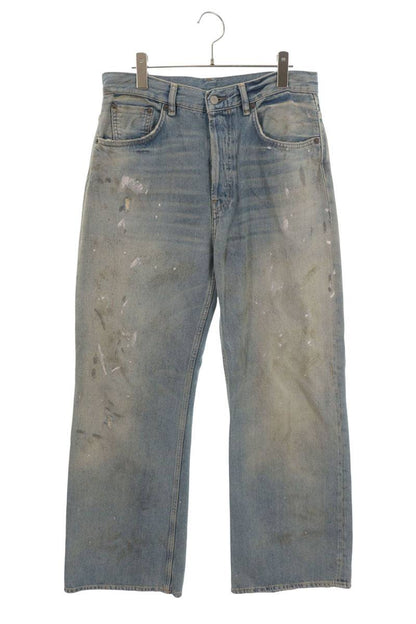 ACNE STUDIOS Trafalgar Painted Wide Leg Denim Size 31