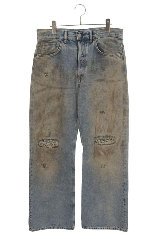 ACNE STUDIOS Penicillin Distressed Wide Leg Denim Size 31