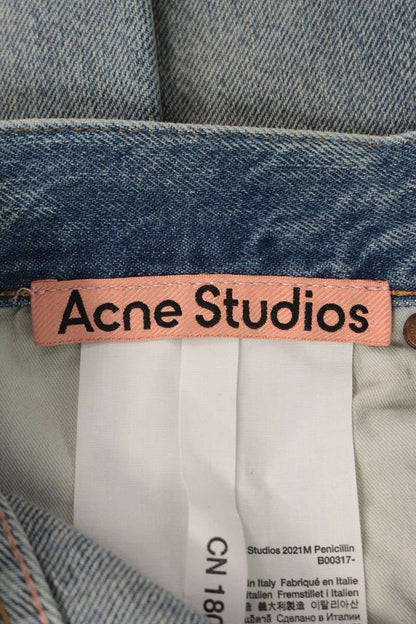 ACNE STUDIOS Penicillin Distressed Wide Leg Denim Size 31
