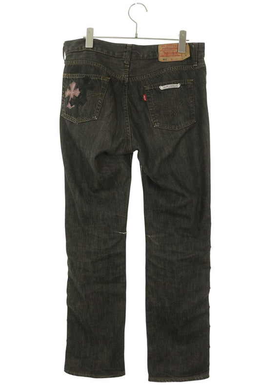 Chrome Hearts x Levi's Cross Patch Washed 501 Jeans