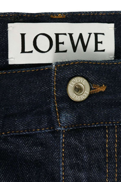 LOEWE H526Y11X45 Trompe L'oeil Rigid Jeans Blue Size 44