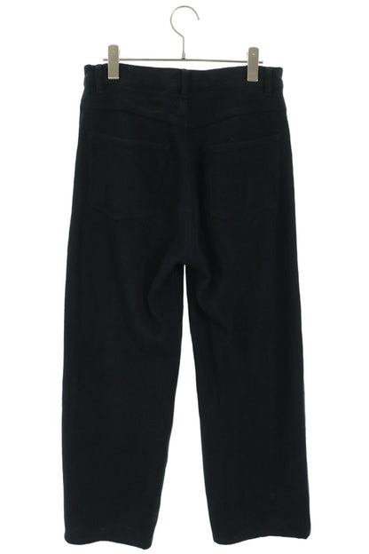 AURALEE 26SS Silk Nep Wide Denim Pants Black Size 3