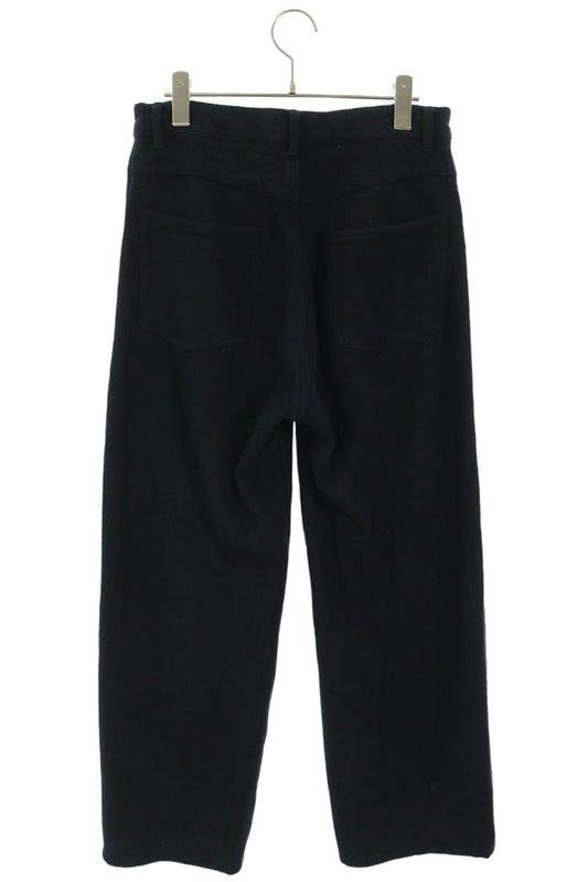 AURALEE 26SS Silk Nep Wide Denim Pants Black Size 3