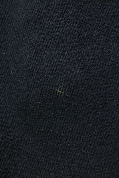 AURALEE 26SS Silk Nep Wide Denim Pants Black Size 3
