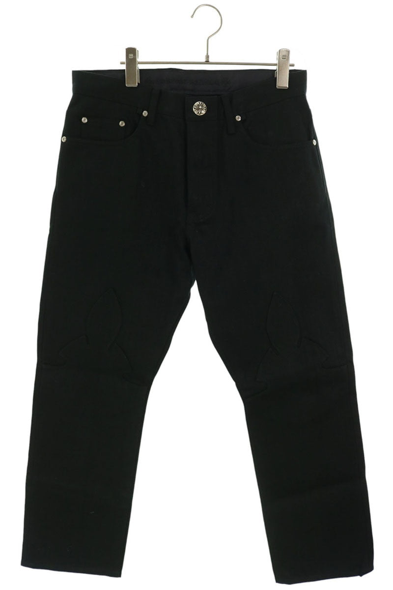 Chrome Hearts JEAN SL FLEURKNEE Stitch Denim Jeans Size 33