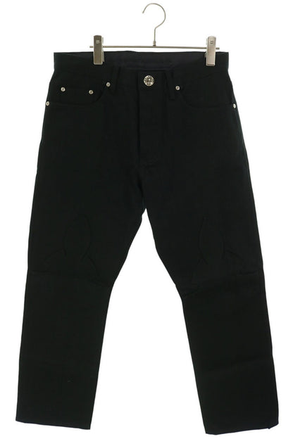 Chrome Hearts JEAN SL FLEURKNEE Stitch Denim Jeans Size 33