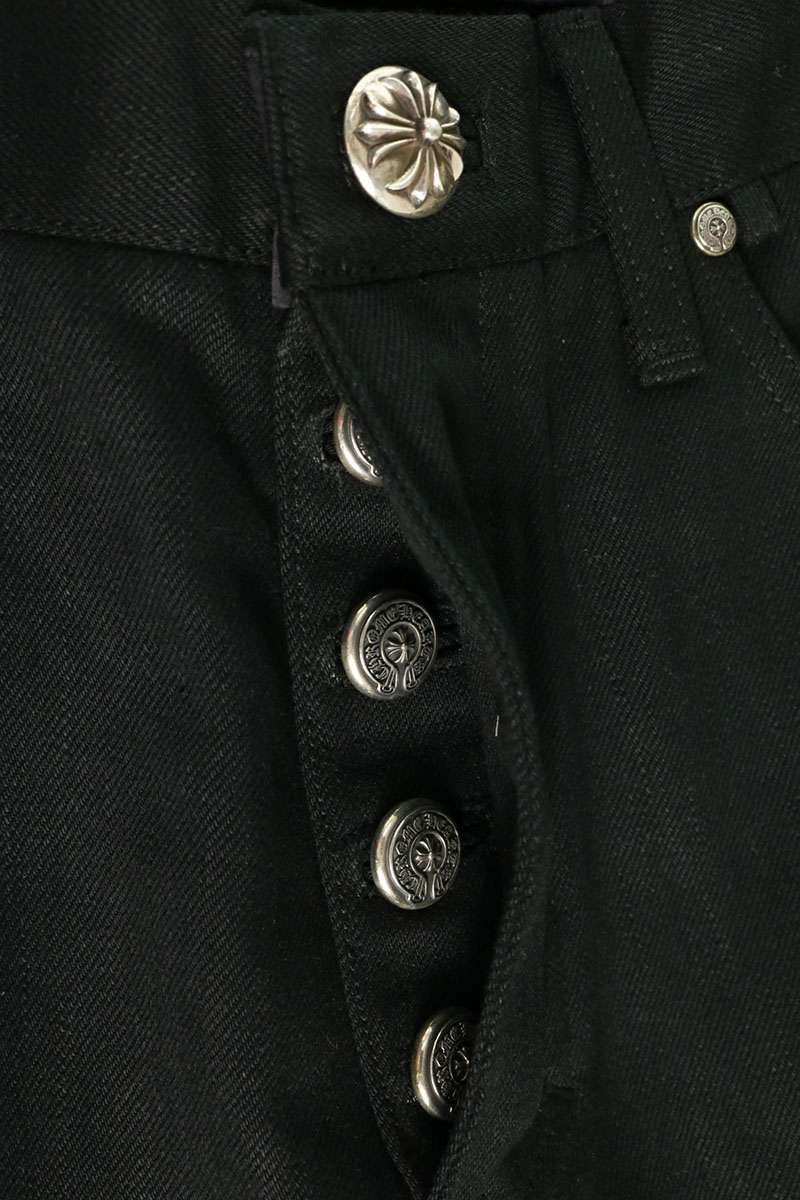 Chrome Hearts JEAN SL FLEURKNEE Stitch Denim Jeans Size 33