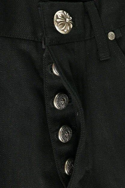 Chrome Hearts JEAN SL FLEURKNEE Stitch Denim Jeans Size 33