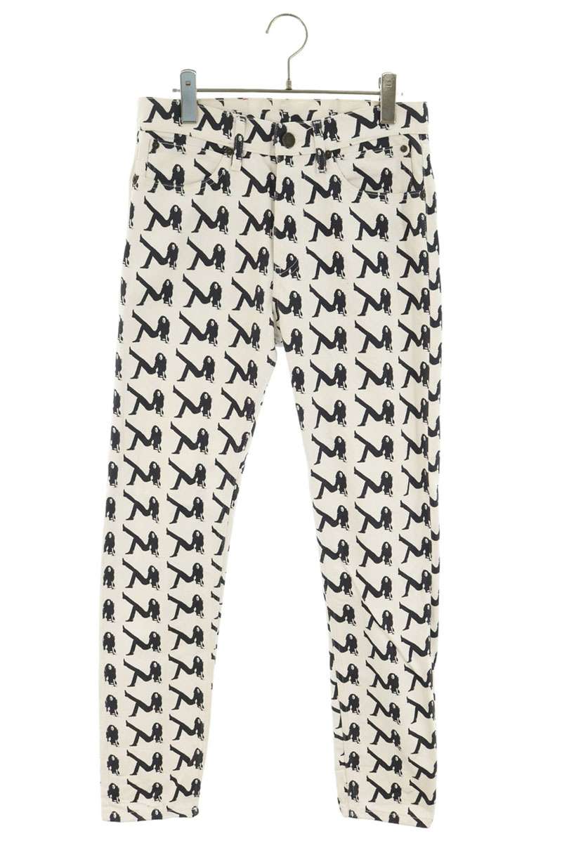 Calvin Klein Jeans EST.1978 Icon Print Jeans White Size 28