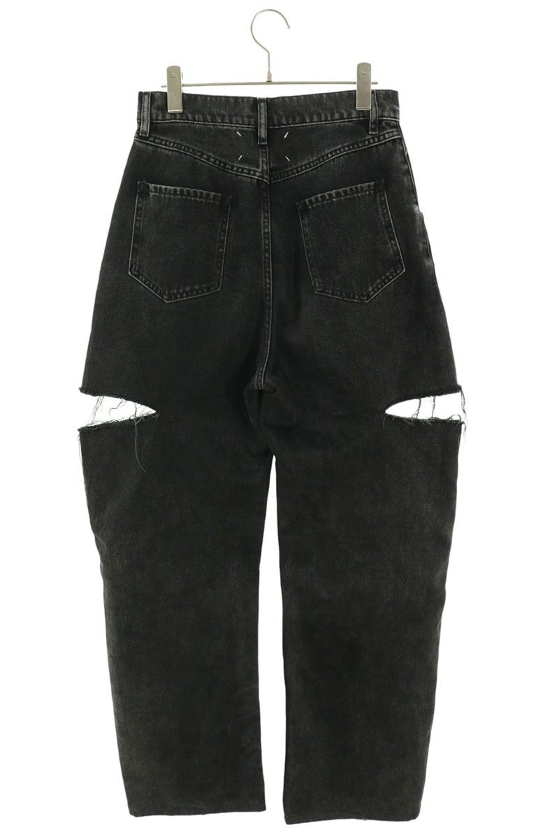 Maison Margiela S51LA0051 Cutout Jeans Black Size 40