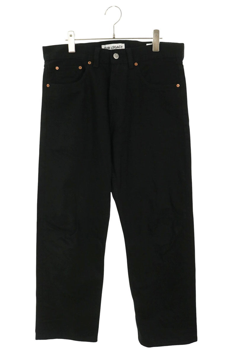 OUR LEGACY M2255TCB THIRD CUT Selvedge Denim Black Size 30
