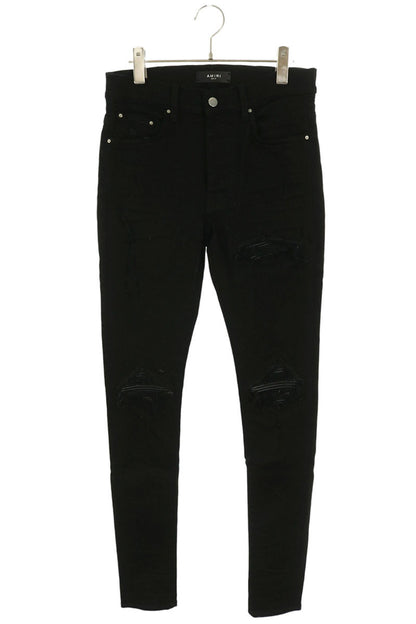 AMIRI PXMD001 MX1 Distressed Skinny Jeans Black Size 31