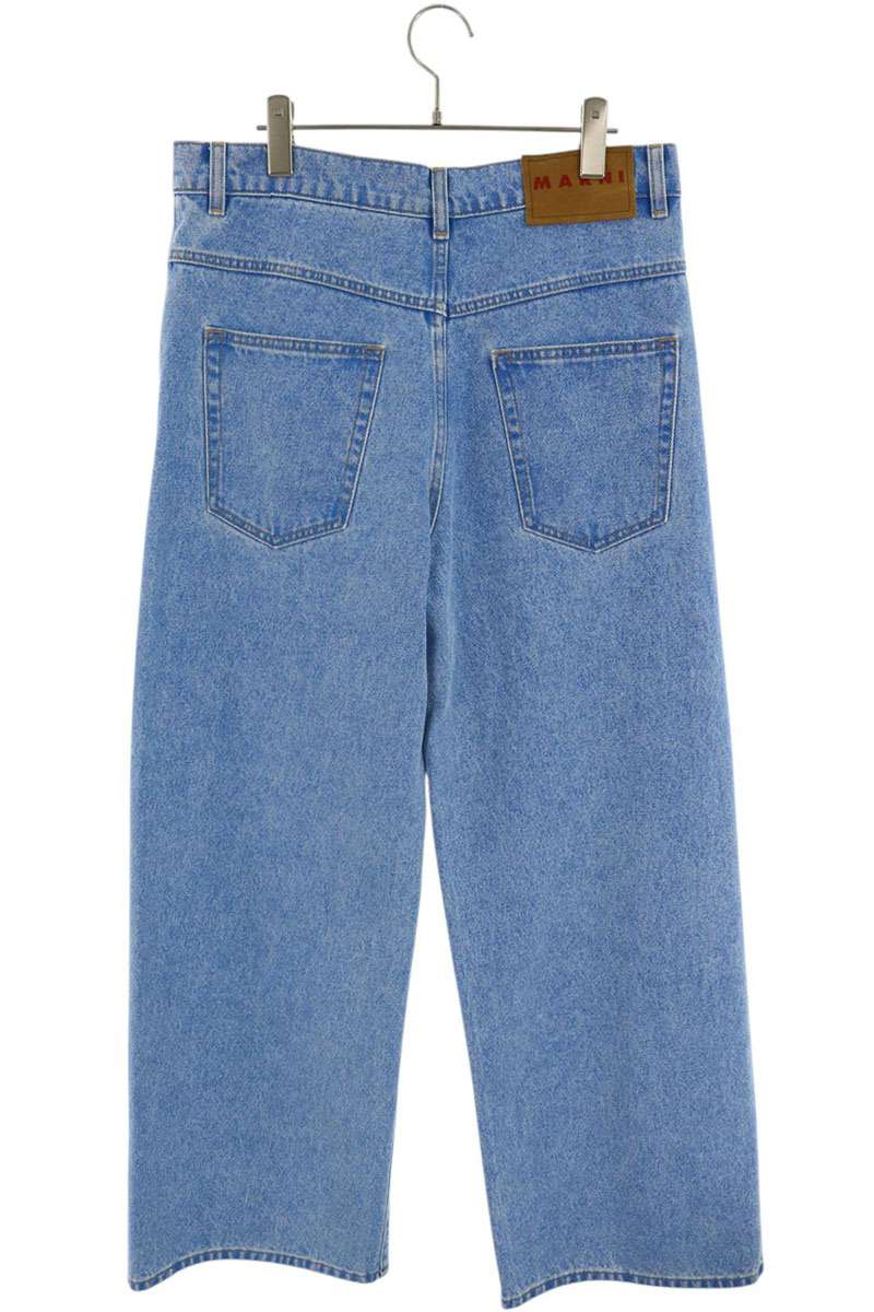 MARNI Light Blue Wide Straight Denim Jeans Size 32