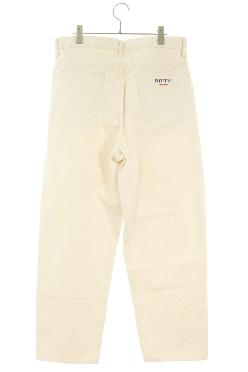SUPREME 26SS Baggy Selvedge Jean Off-White Size 32