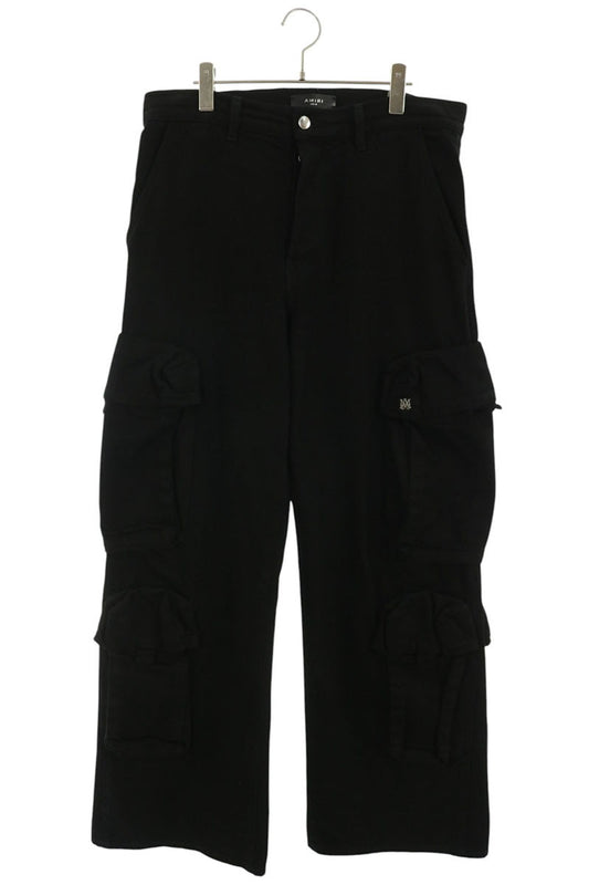 AMIRI 23AW Black Logo Plate Cargo Jeans Size 32