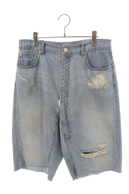 Protocol Index Indigo Distressed Denim Shorts Size 1