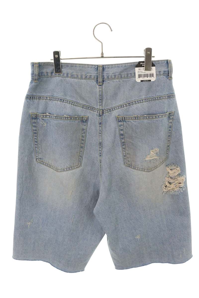 Protocol Index Indigo Distressed Denim Shorts Size 1