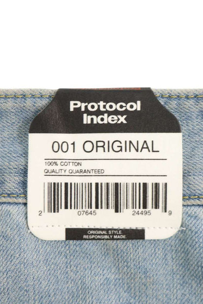 Protocol Index Indigo Distressed Denim Shorts Size 1