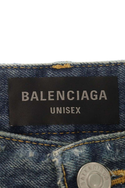 BALENCIAGA Indigo Super Destroy Baggy Jeans Size XS
