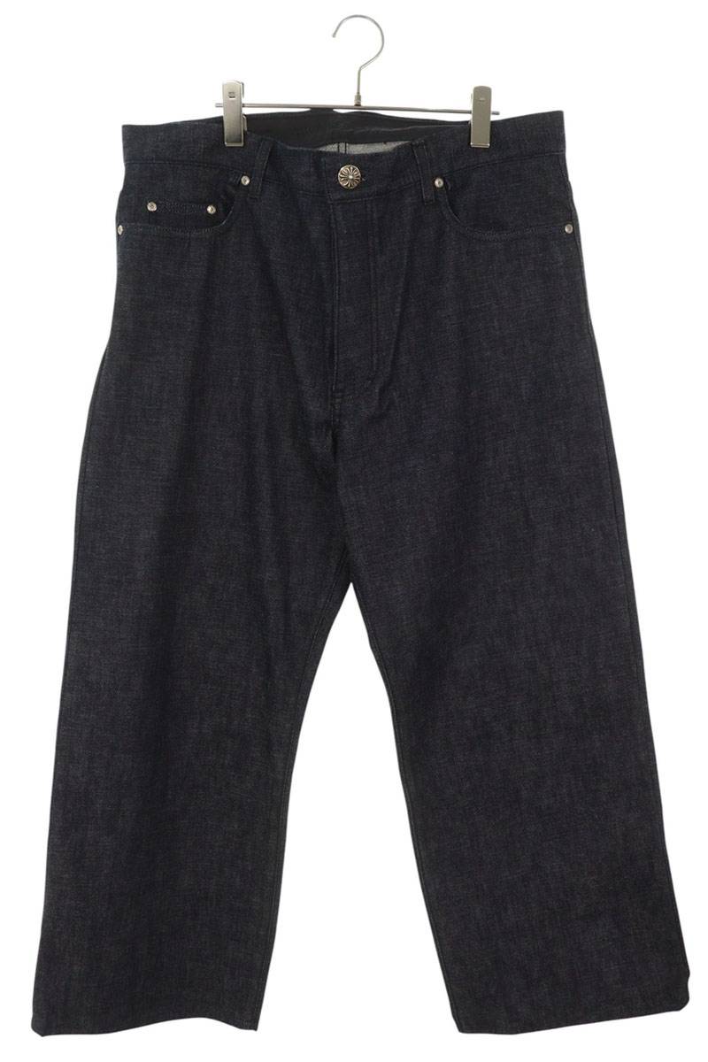Chrome Hearts KS FIT Wide Washed Denim Jeans Pants Size 34