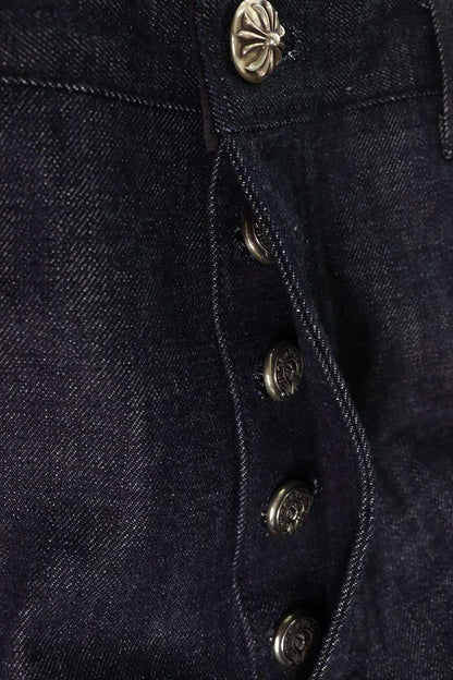 Chrome Hearts KS FIT Wide Washed Denim Jeans Pants Size 34