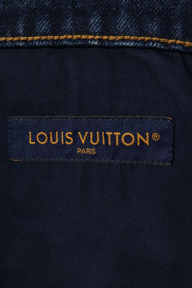 LOUISVUITTON Signature Turn-Up Denim Jeans Size 36