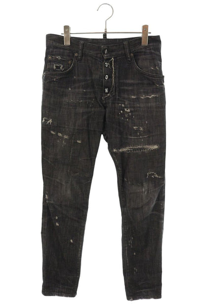 Dsquared2 DSQUARED Distressed Denim Black Size 46